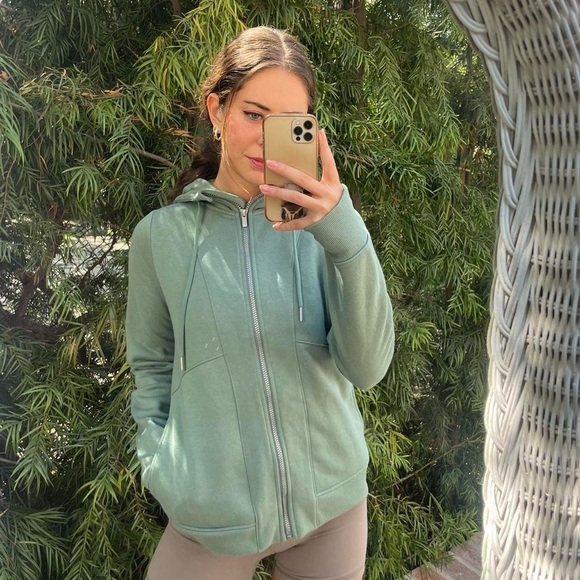 NWT target all in motion Mint green full zip hoodie sz s - Picture 3 of 5